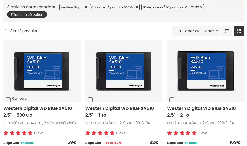 Disque SSD compatible Asus K53S